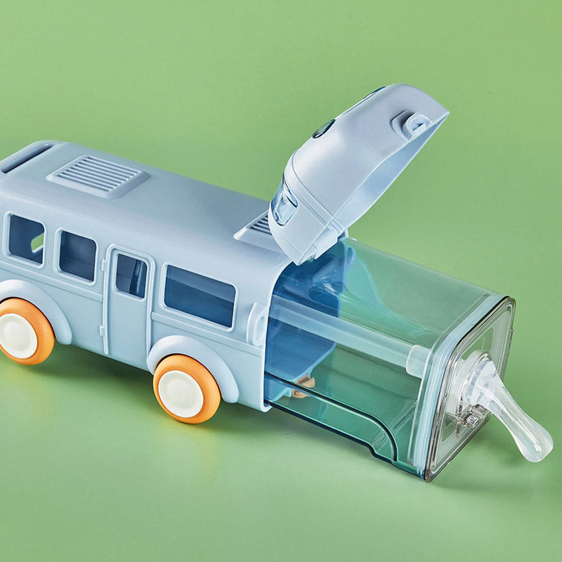Cute Bus-Shaped Kids Water Bottle – Leak-Proof