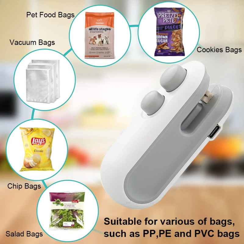 Mini Heat Bag Sealer – Portable Handheld Plastic Sealing Machine