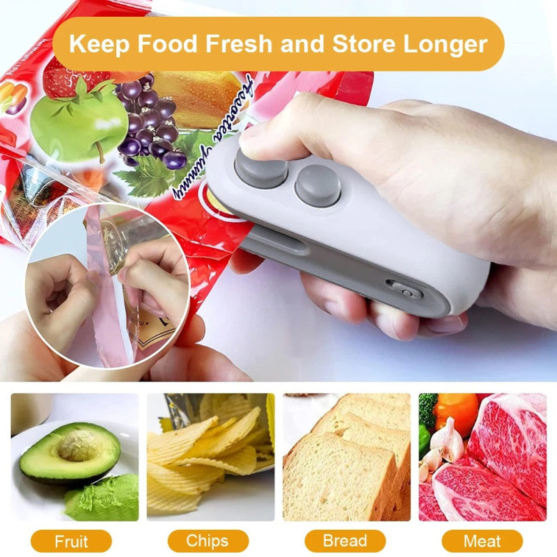 Mini Heat Bag Sealer – Portable Handheld Plastic Sealing Machine