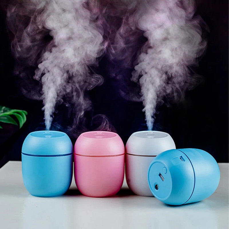 Portable Mini Air Humidifier – USB Desktop Diffuser with LED Night Light & Aromatherapy Mist