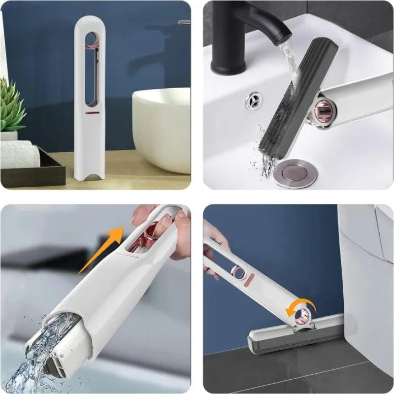 Portable Mini Mop – Self-Squeeze Compact Cleaning Tool