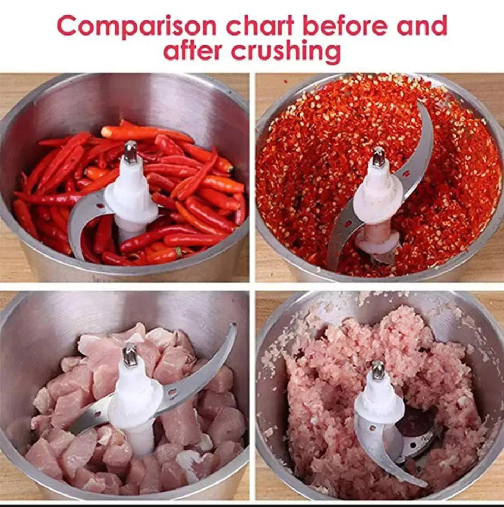 Silver Crest 3L Electric Chopper - Vegetable, Meat, Garlic & Onion Food Processor