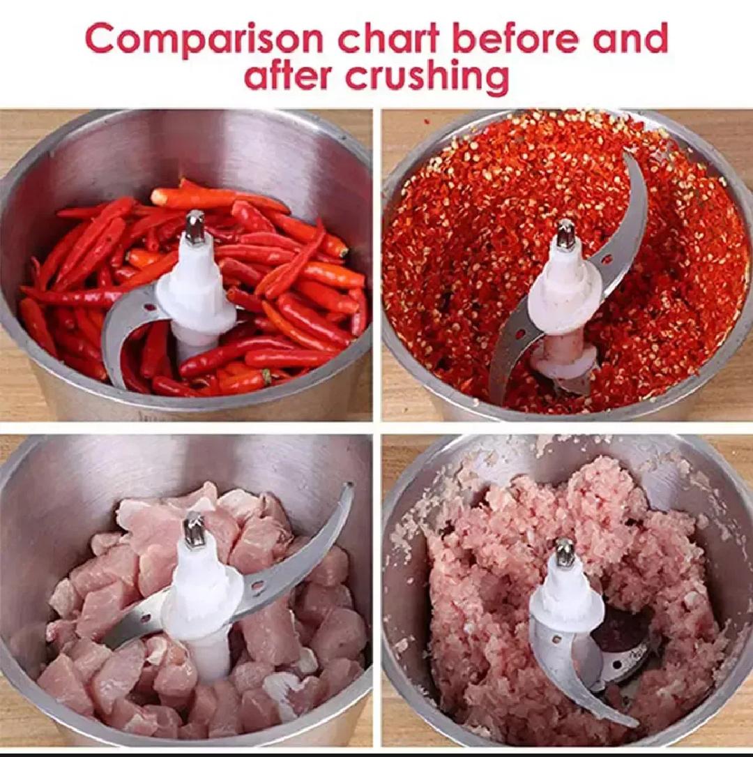 Silver Crest 3L Electric Chopper - Vegetable, Meat, Garlic & Onion Food Processor