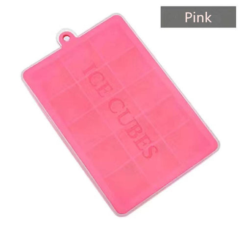 15-Cell Silicone Ice Cube Tray with Lid – Big Size Ice Cube Maker Mold for Quick Freeze